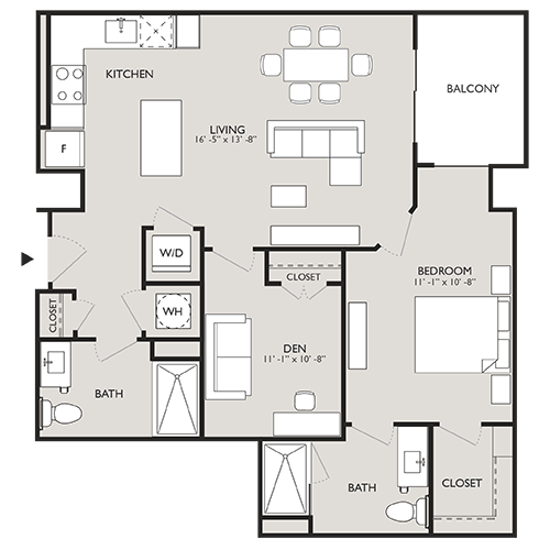 Upton Place - Washington, D.C. - Floor Plan Diagram